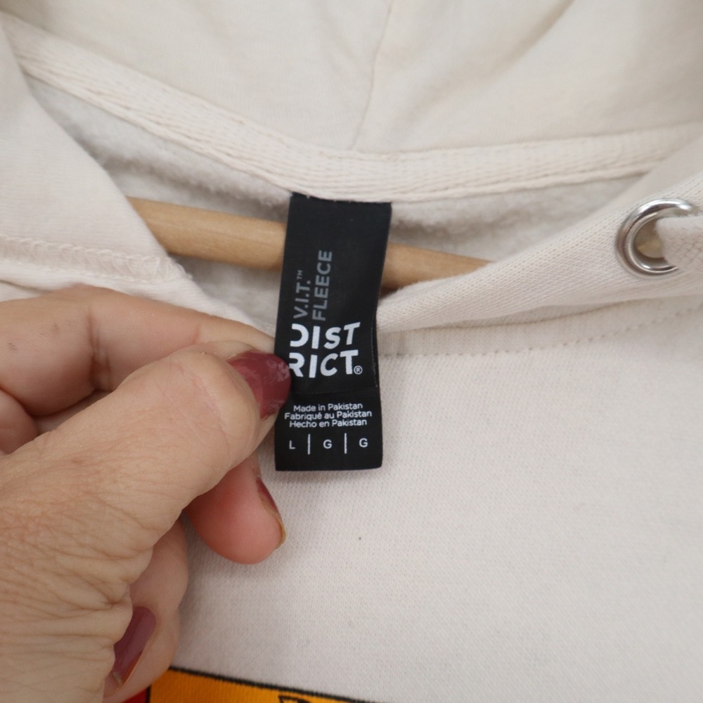 Springton Lake Middle School District Hoodie Unisex L V.I.T. Fleece Cream EXCEL - Picture 3 of 6